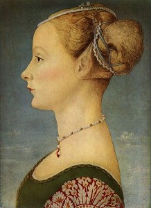 Profilo femminile, cm. 46 x 34, Museo Poldi Pezzoli, Milano